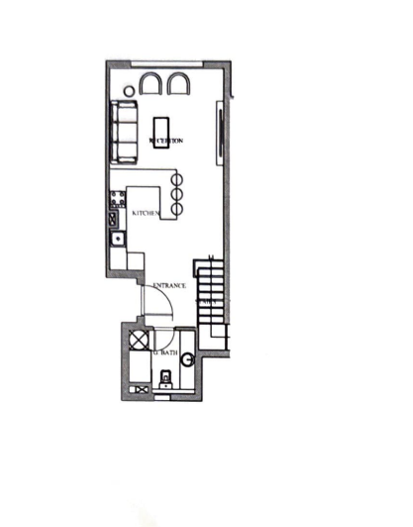 Floor plan for duplex at Plage