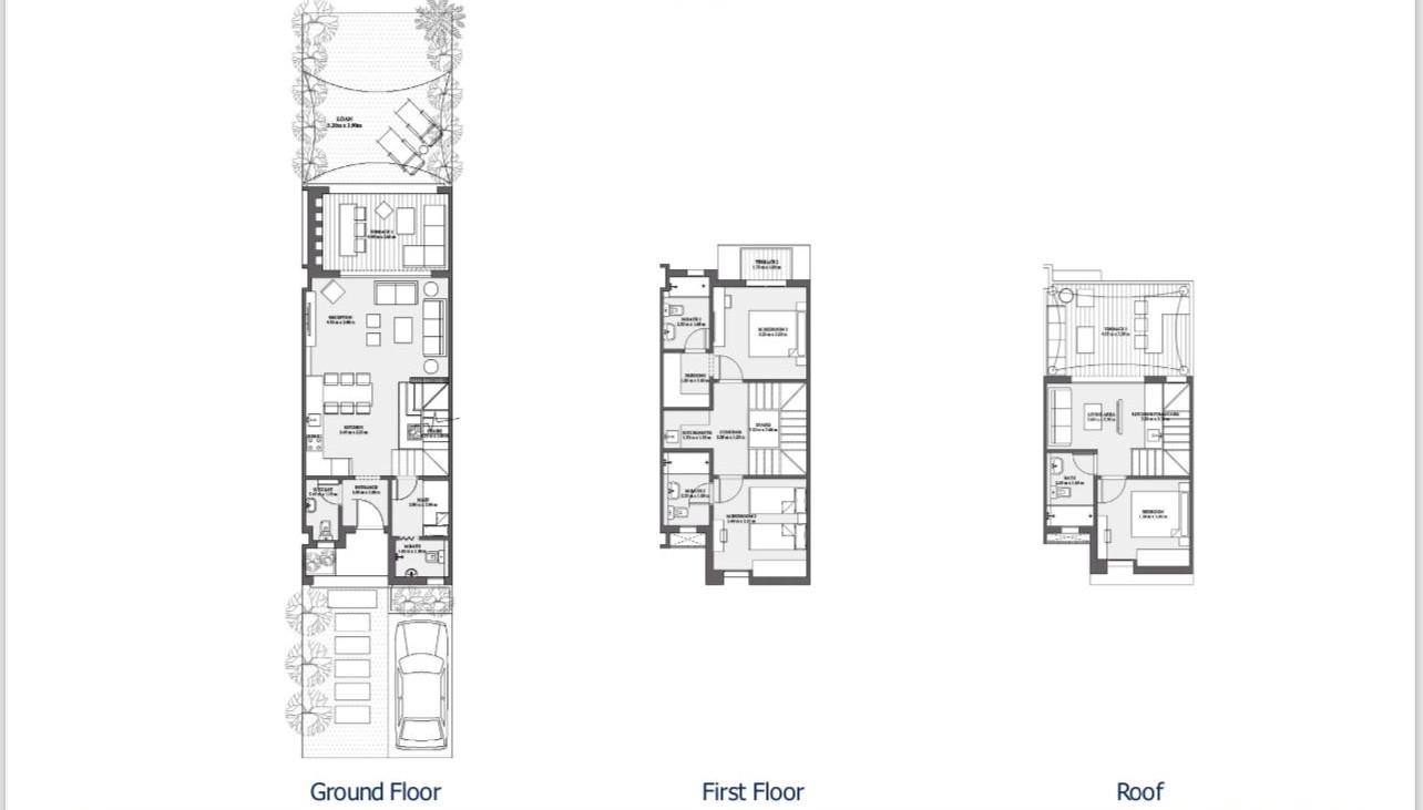 Floor plan for townhouse at LVLS Mountain View