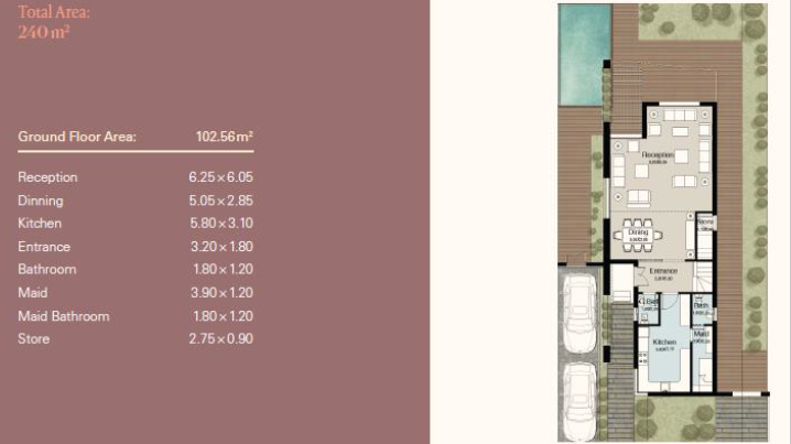 Floor plan for villa at The Brooks