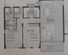 Floor plan for chalet at Marina 8
