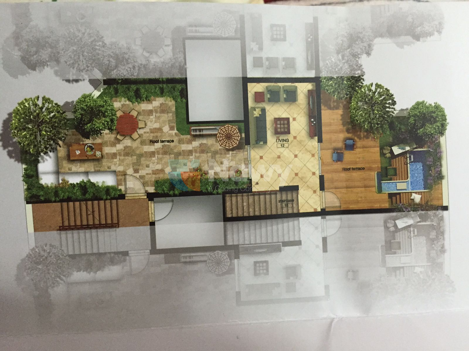 Floor plan for penthouse at Mountain View Hyde Park