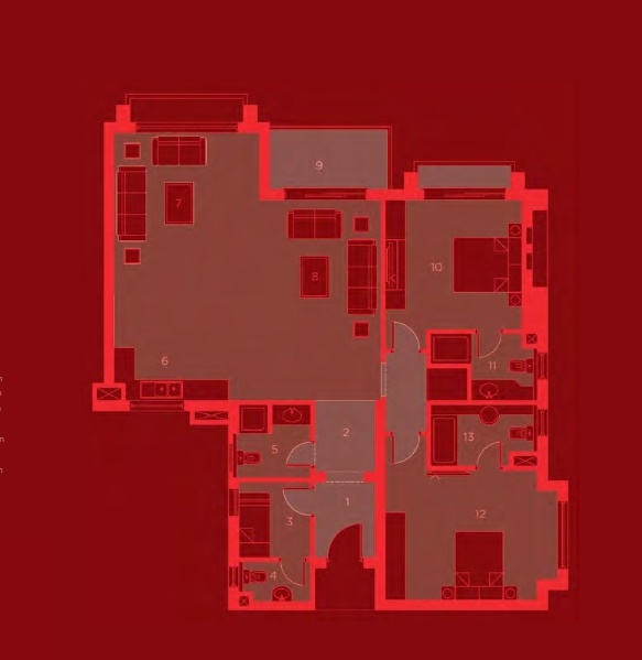 Floor plan for apartment at New Giza