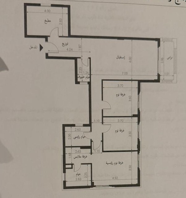 Floor plan for apartment at Village West