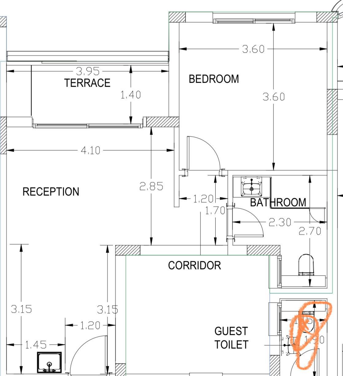 Floor plan for apartment at Palm Hills New Cairo