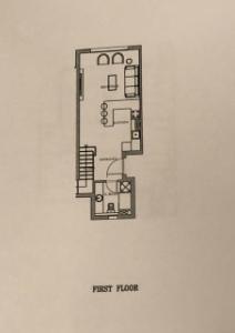 Floor plan for duplex at Plage