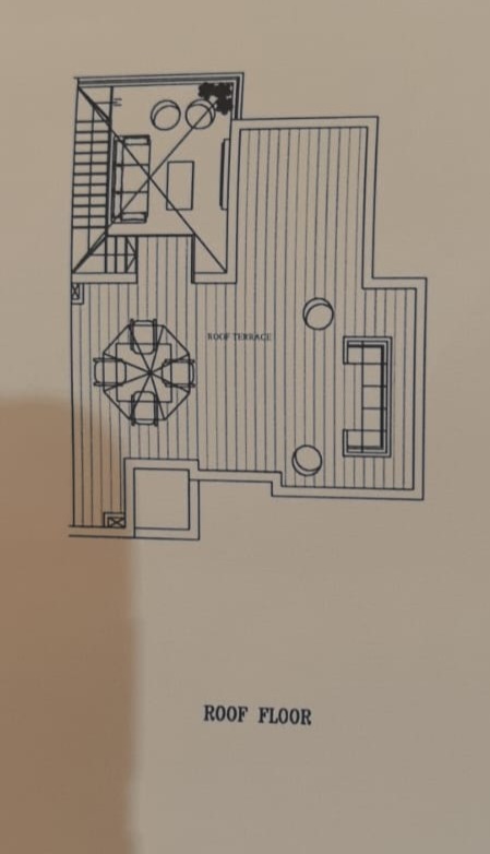 Floor plan for duplex at Plage
