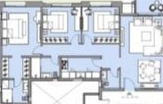 Floor plan for apartment at HAPTown