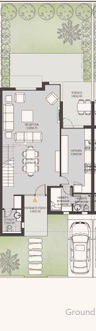 Floor plan for townhouse at O West Orascom