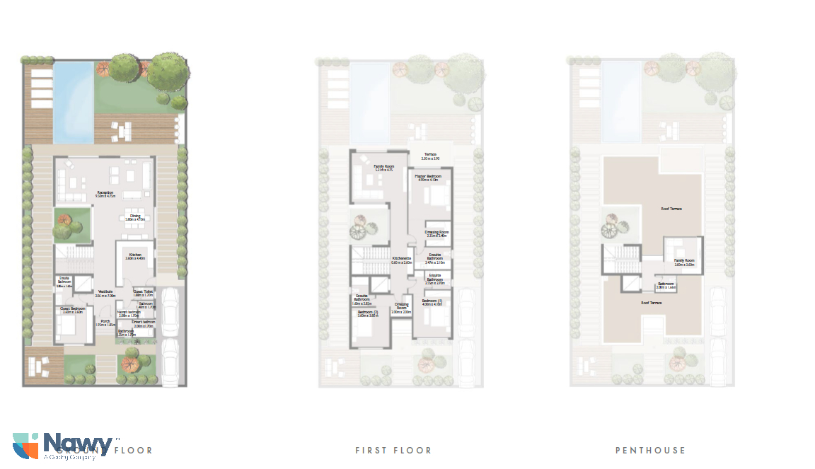 Floor plan for villa at The Crown