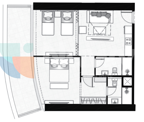 Floor plan for apartment at North Edge New Alamein