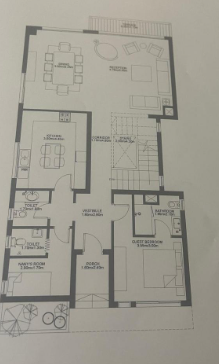 Floor plan for villa at Hyde Park
