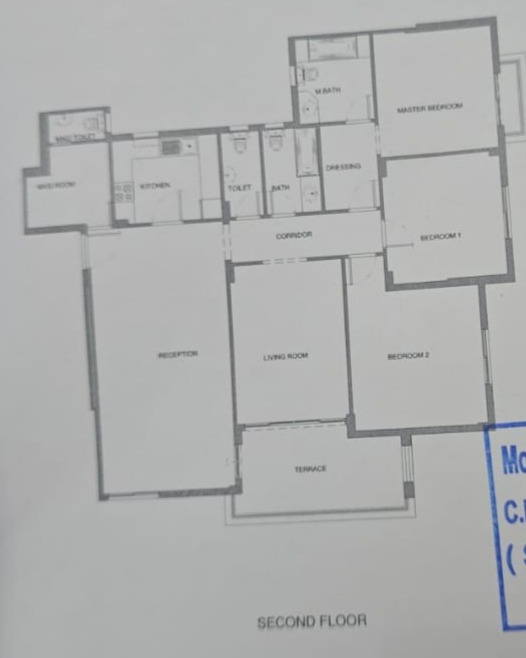 Floor plan for apartment at Mountain View iCity October