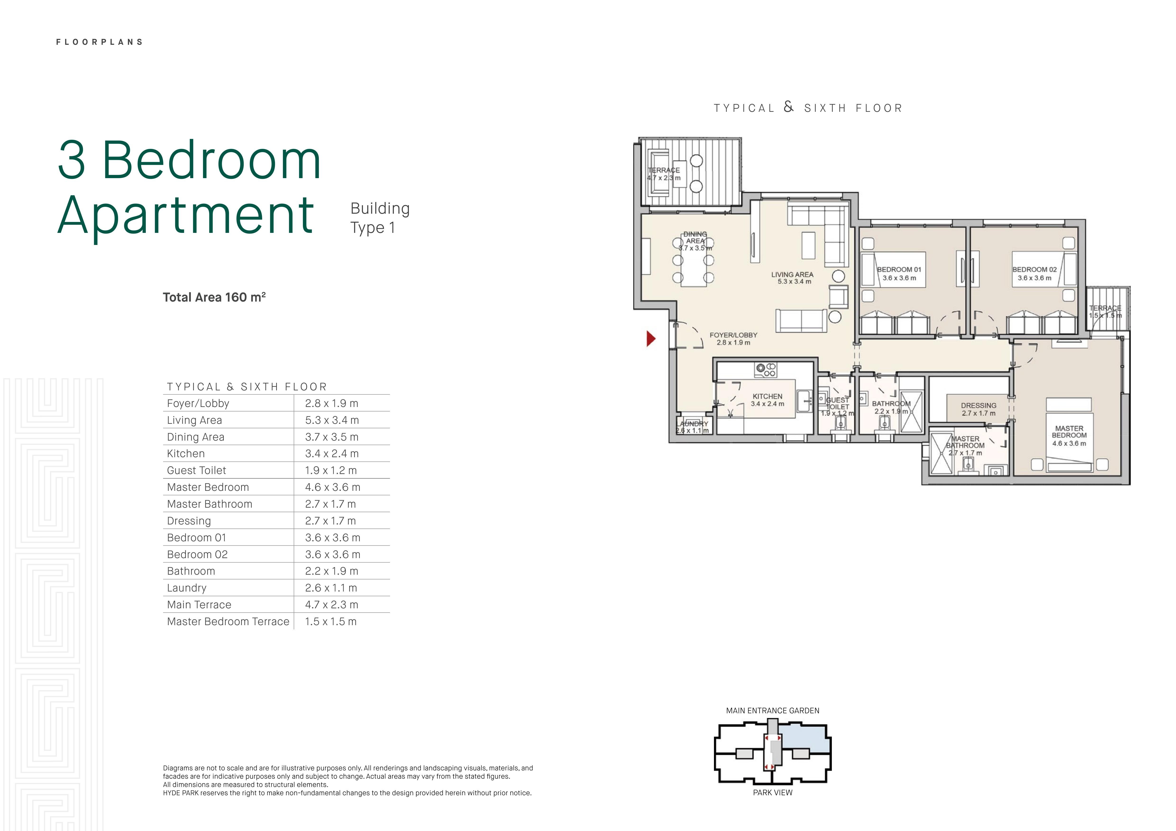 Floor plan for apartment at Taj City