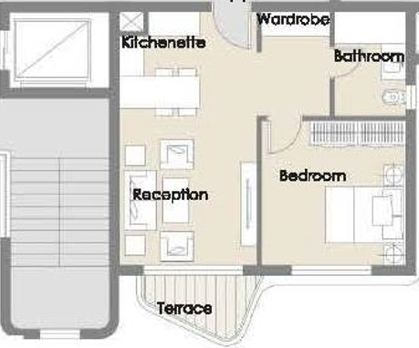 Floor plan for apartment at Palm Hills New Cairo