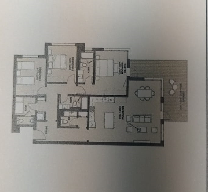 Floor plan for chalet at Marassi