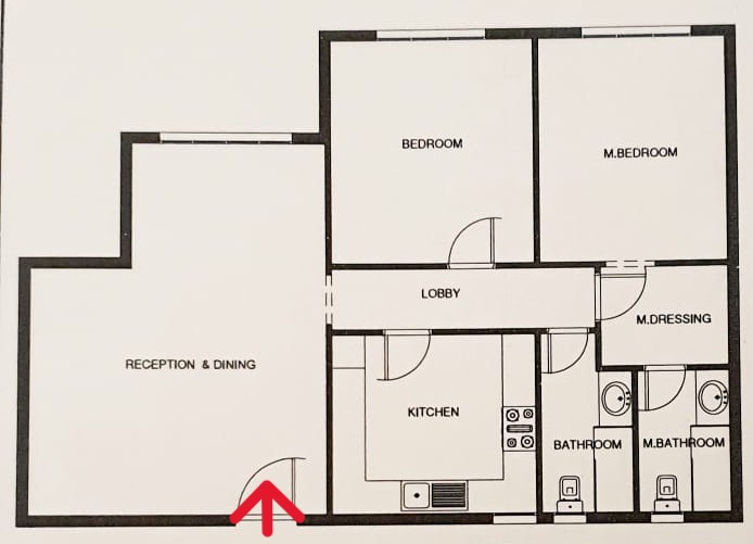 Floor plan for apartment at Mountain View iCity October
