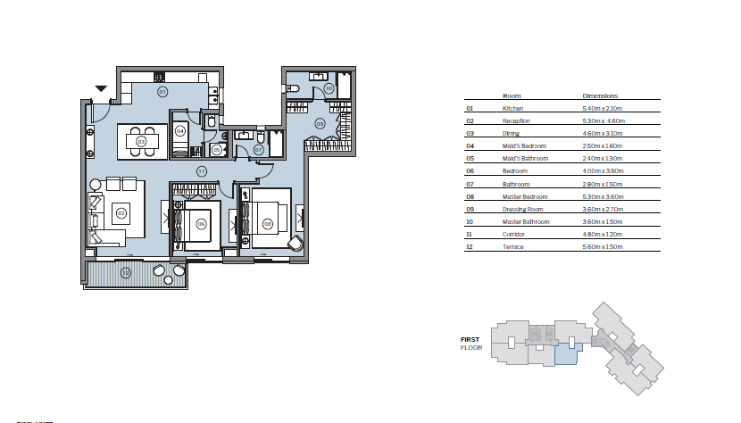 Floor plan for apartment at IRIS SwanLake Residences