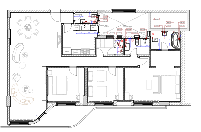Floor plan for apartment at Bloomfields