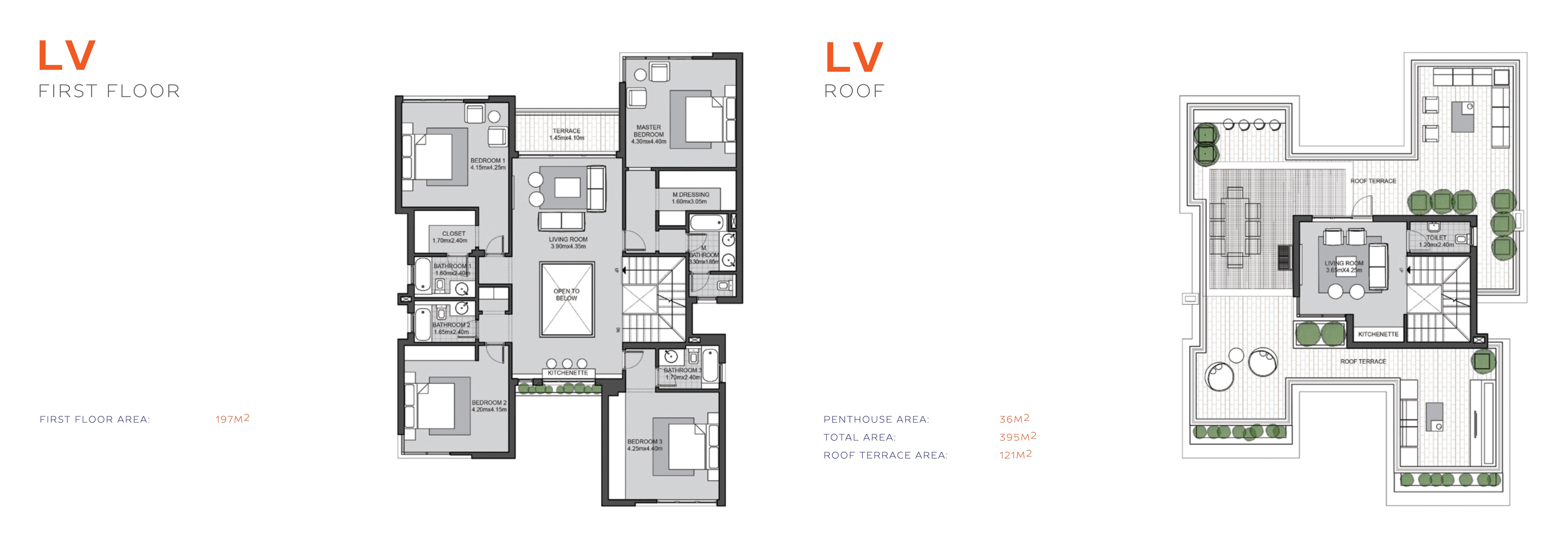 Floor plan for villa at SODIC East