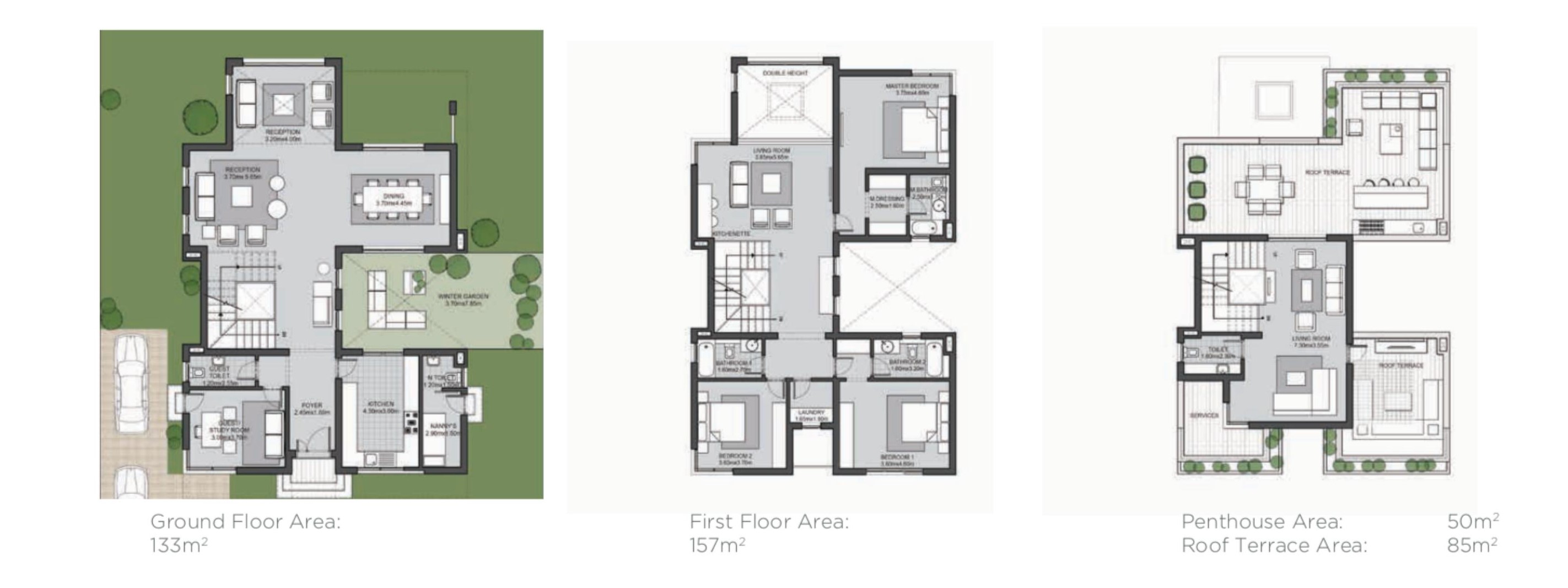 Floor plan for villa at SODIC East