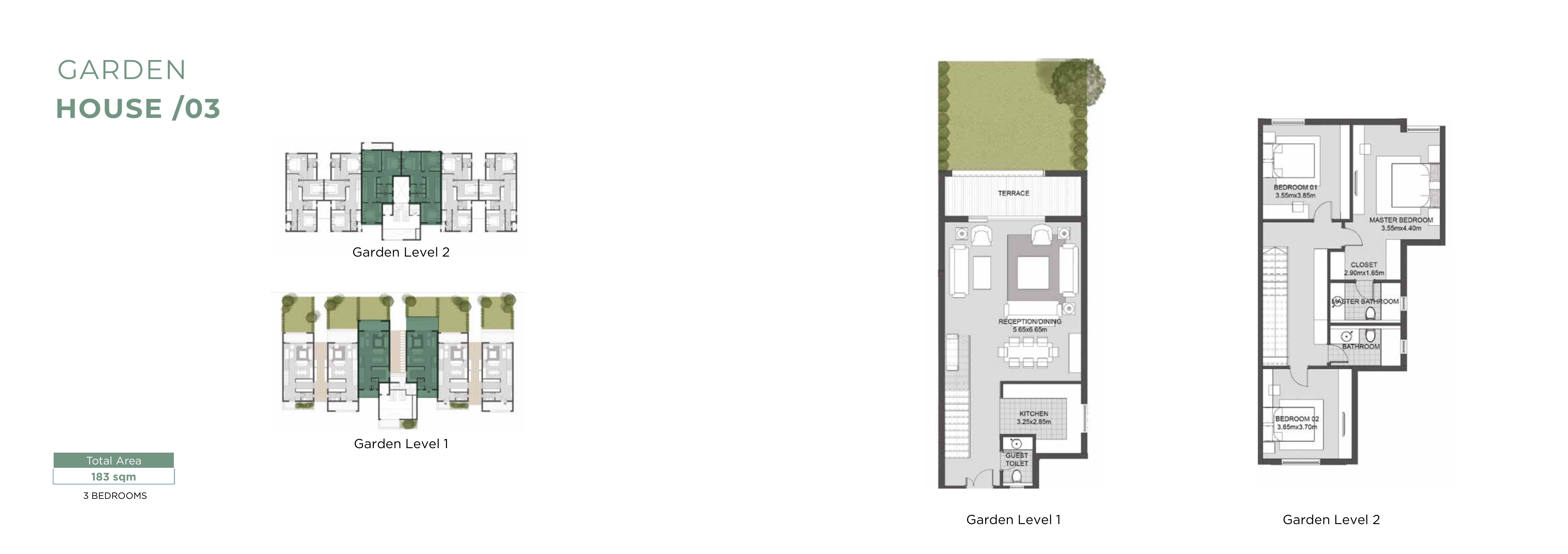 Floor plan for duplex at SODIC East