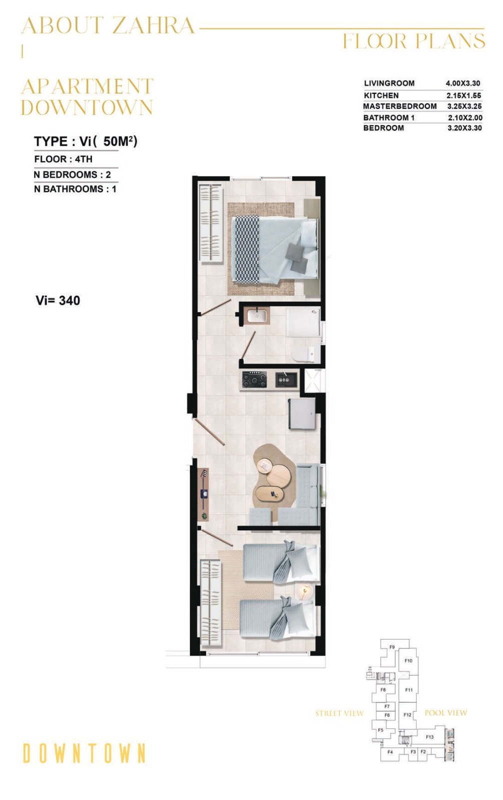 Floor plan for chalet at Zahra Morshedy Group