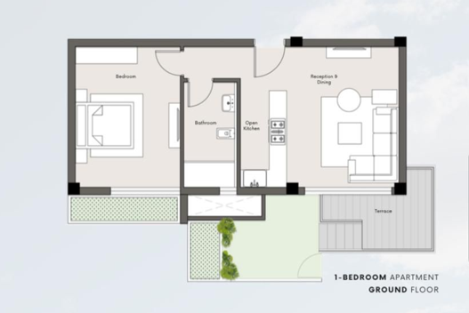 Floor plan for apartment at Kite