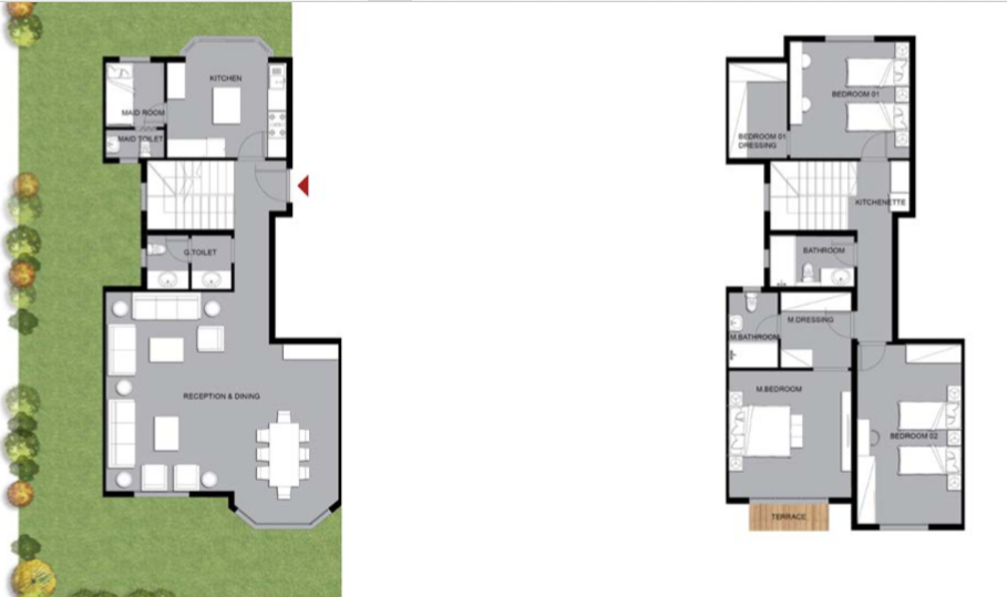 Floor plan for villa at Lagoon Beach Park Mountain View I-City October