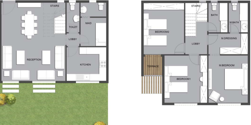 Floor plan for villa at Lagoon Beach Park Mountain View I-City October