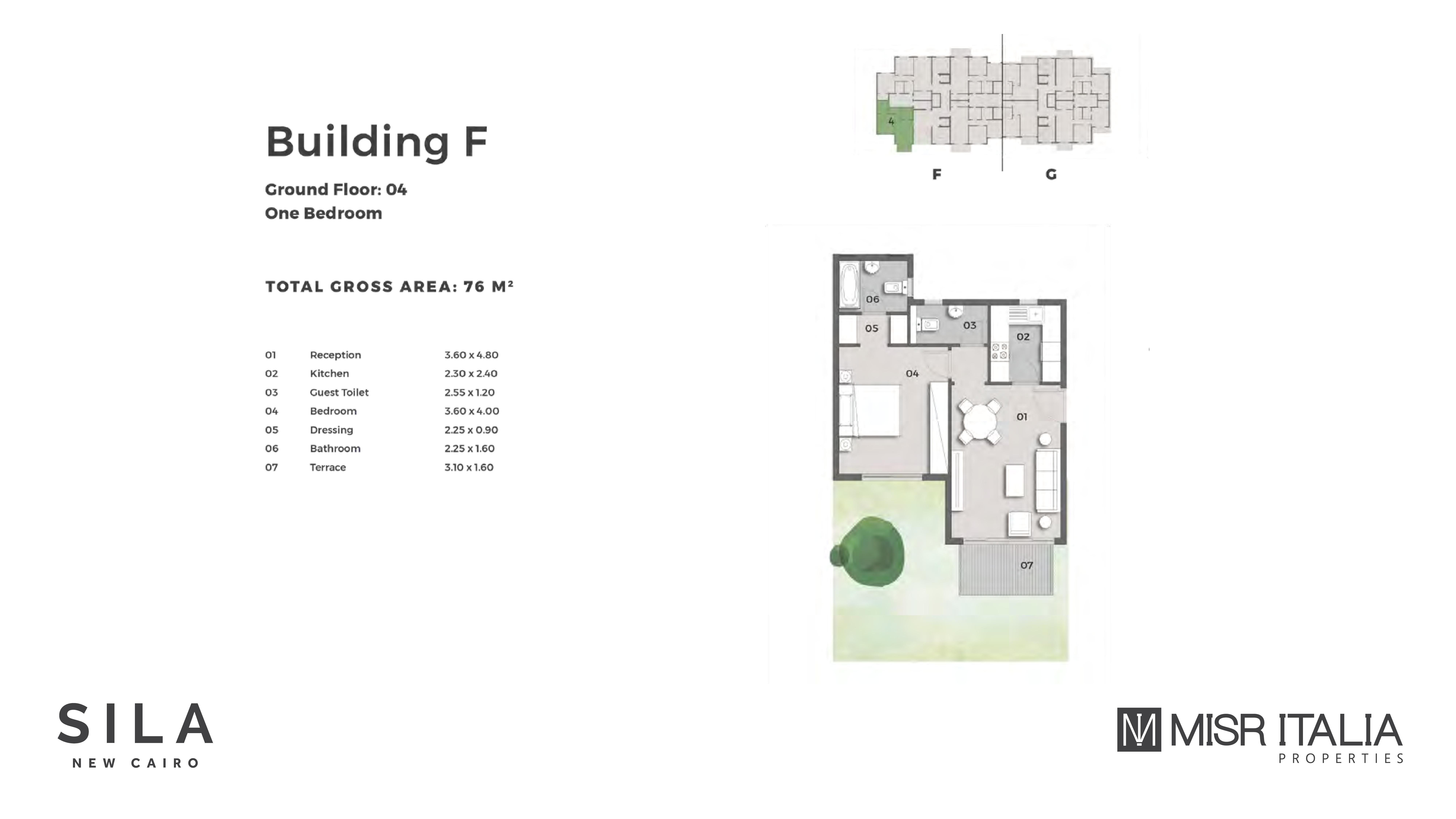 Floor plan for apartment at Il Bosco City