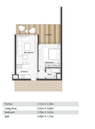 Floor plan for chalet at Baymount