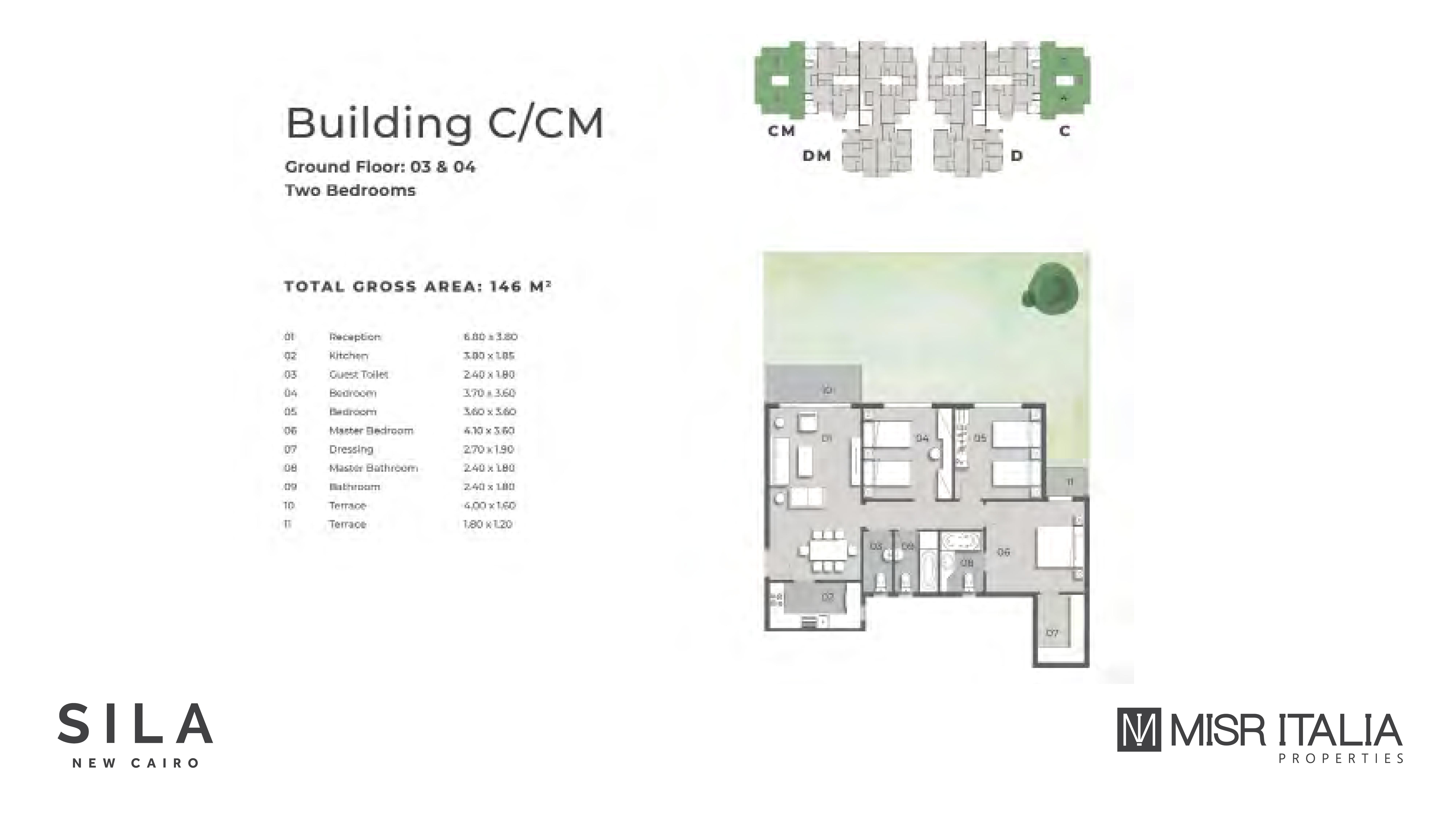 Floor plan for apartment at Il Bosco City