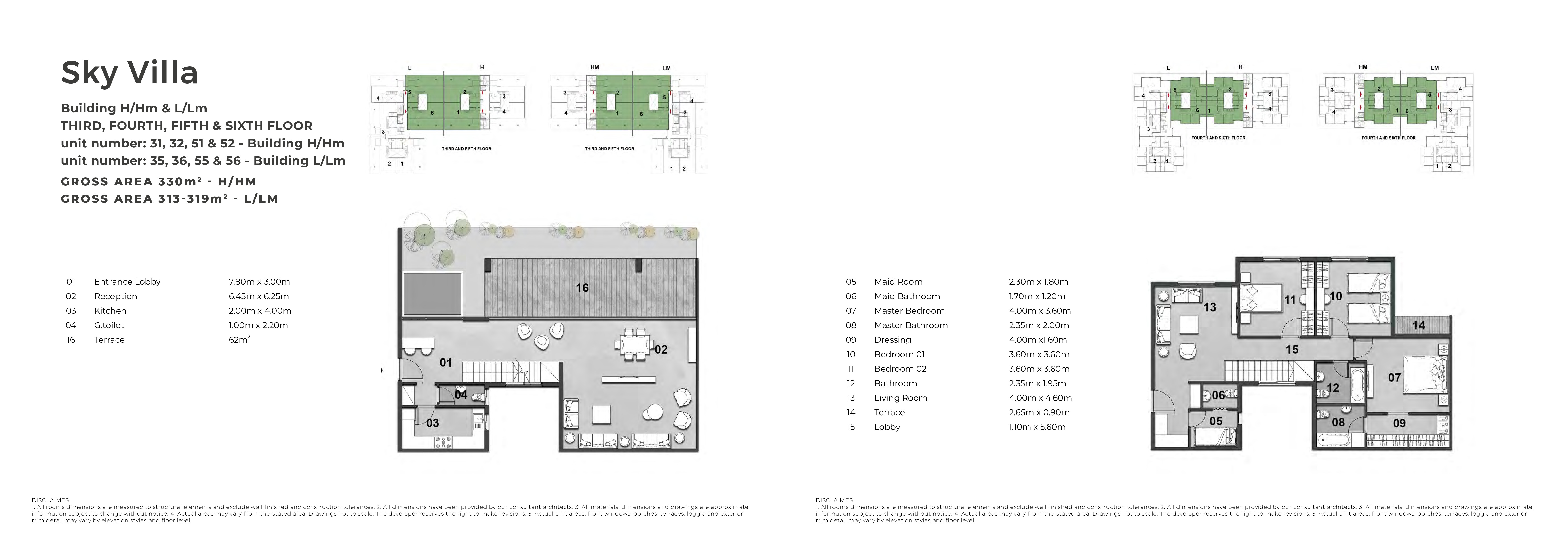 Floor plan for duplex at Il Bosco City