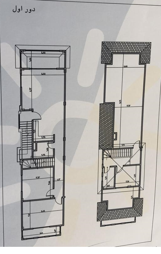 Floor plan for penthouse at La Vista 1