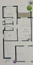 Floor plan for chalet at Gaia