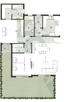 Floor plan for apartment at Ivoire West