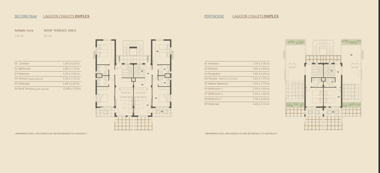 Floor plan for duplex at El Masyaf