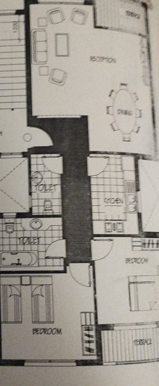 Floor plan for apartment at Stone Residence