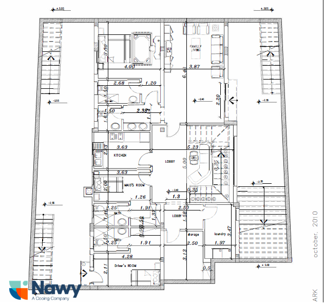 Floor plan for villa at Stone Park