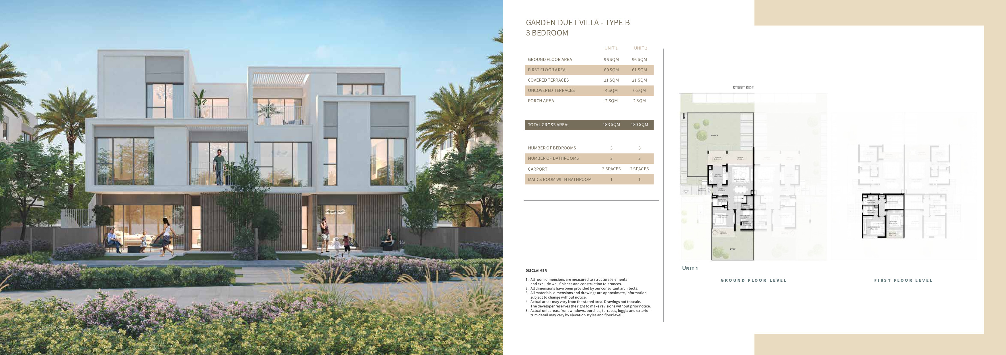 Floor plan for villa at Cairo Gate