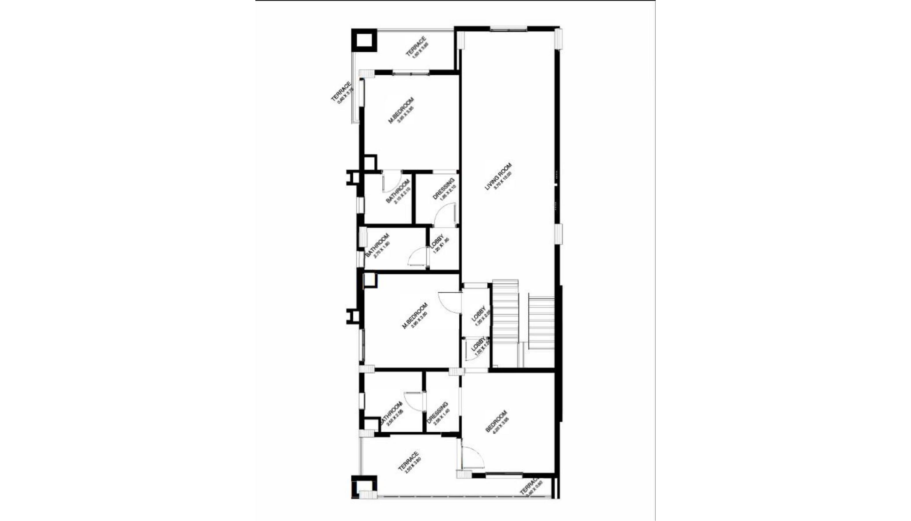 Floor plan for apartment at The Loft