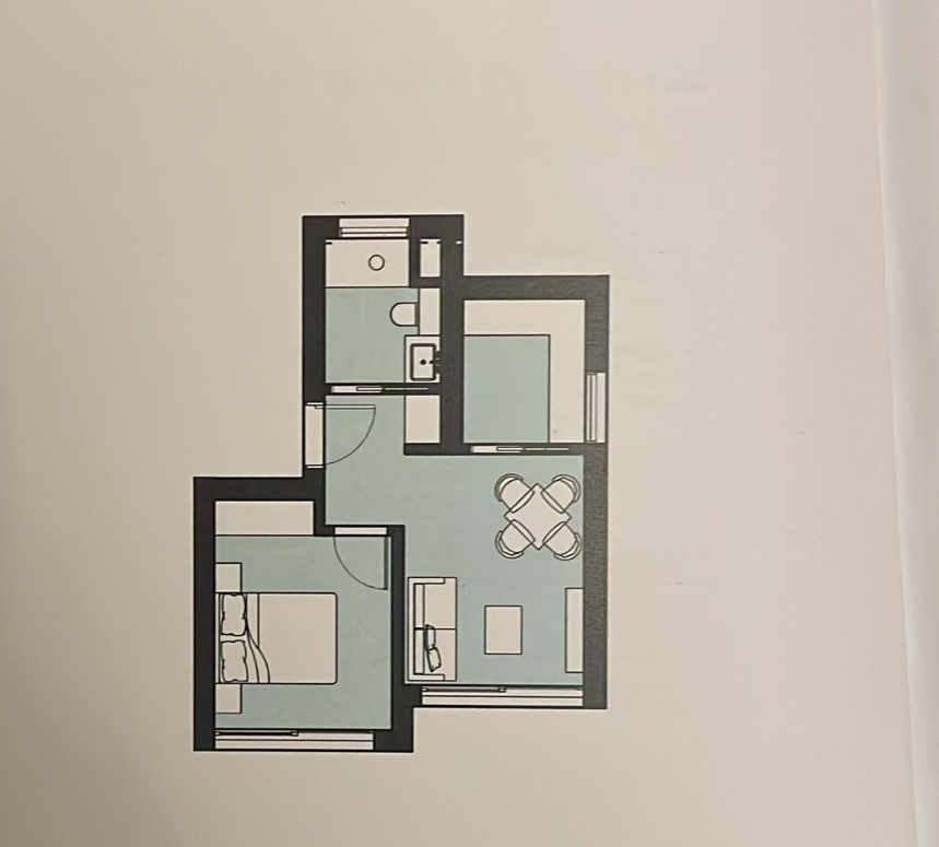 Floor plan for studio at ZED