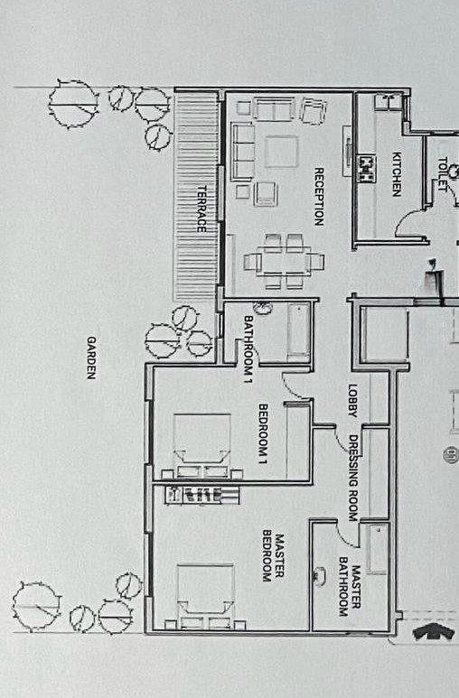 Floor plan for apartment at Sarai