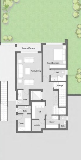 Floor plan for villa at Palm Hills Alexandria