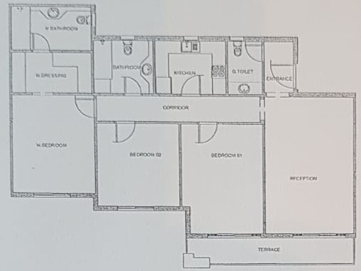 Floor plan for apartment at Mountain View ICity New Cairo