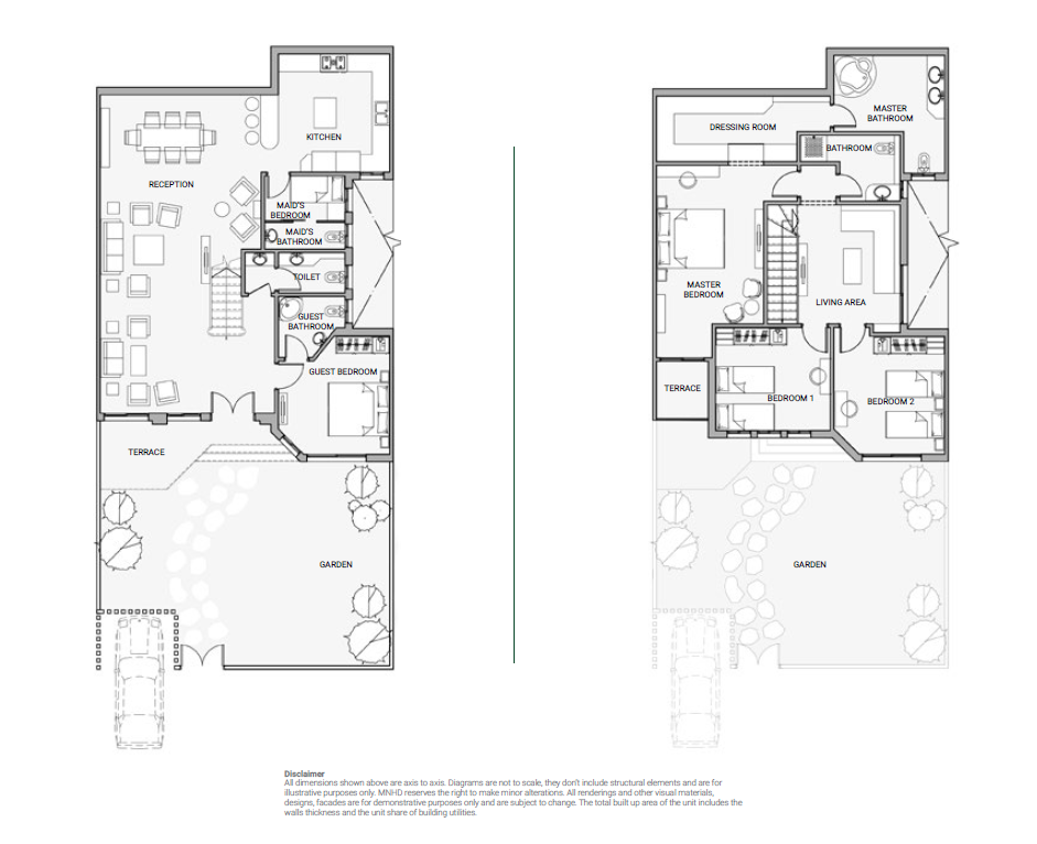 Floor plan for duplex at Sarai