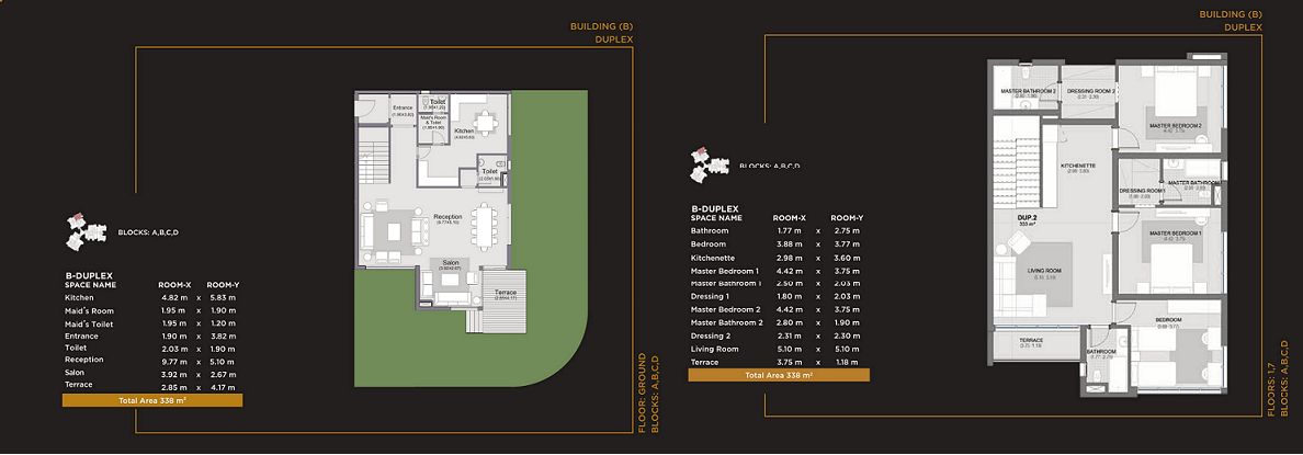 Floor plan for duplex at The Capitalway