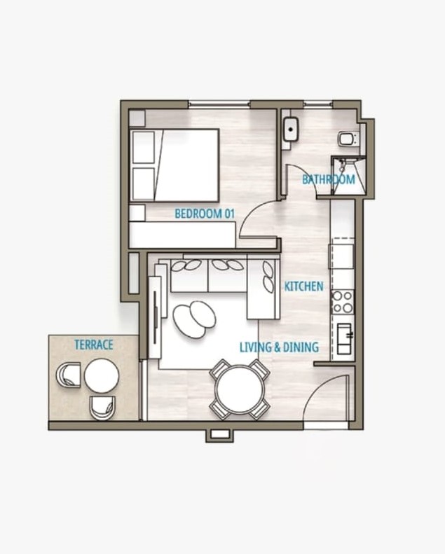 Floor plan for chalet at Southmed