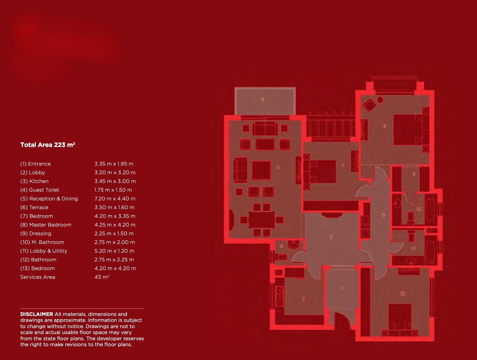 Floor plan for apartment at New Giza