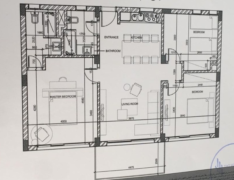 Floor plan for chalet at Il Monte Galala
